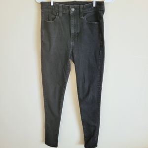 American Eagle Black Denim Jeans high rise